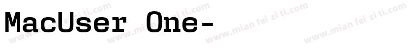 MacUser One字体转换